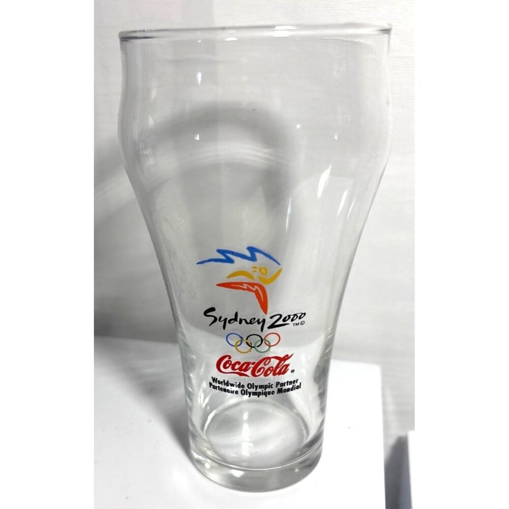 Sydney 2000 Olympics Glass Coca Cola Pint 6" Tall Coke